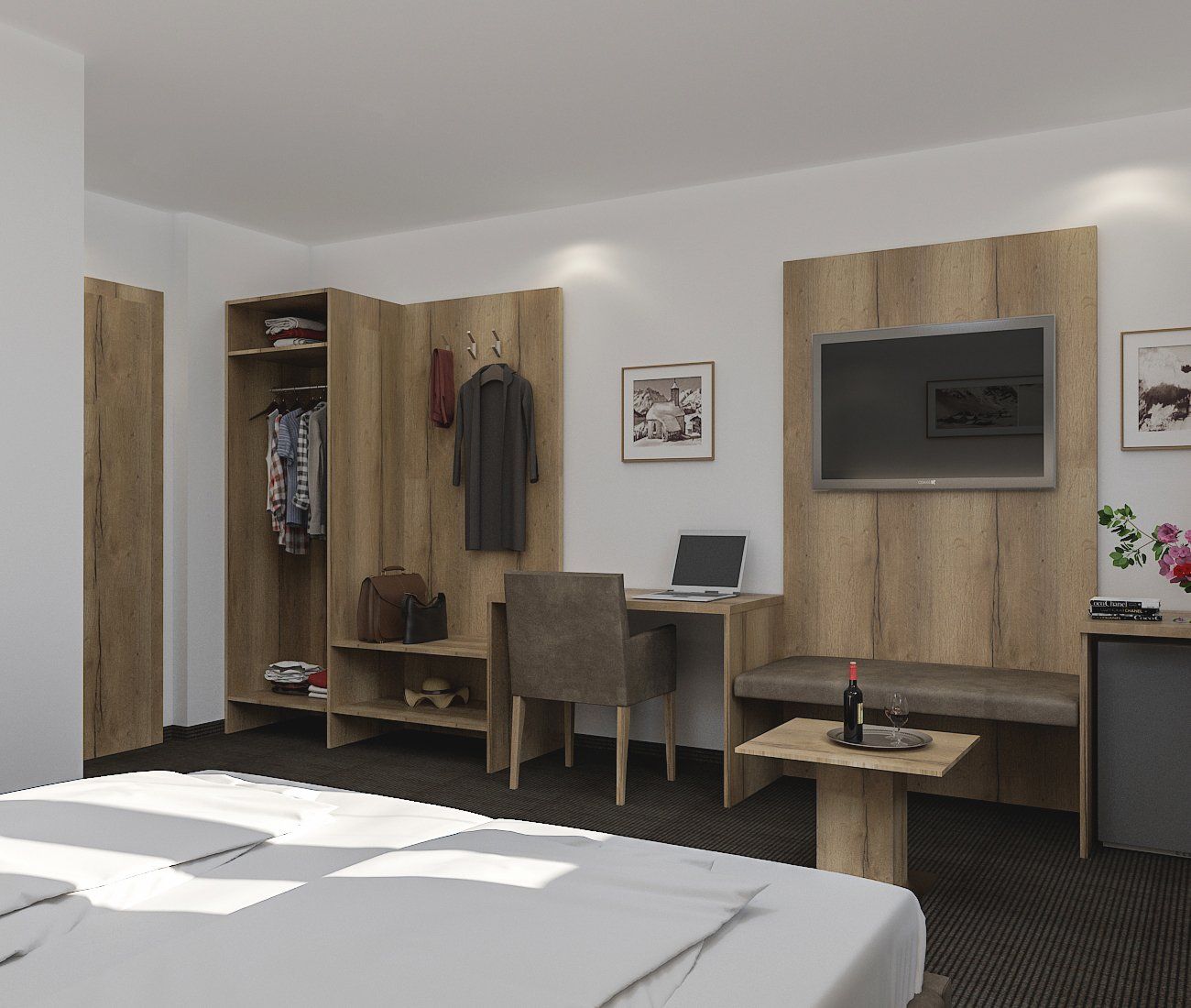 Möbel im Zimmer vom Hotel  Viktoria Garni in St. Anton am Arlberg