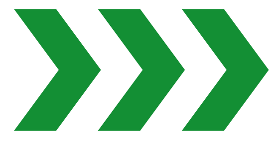 Three green chevrons pointing right.