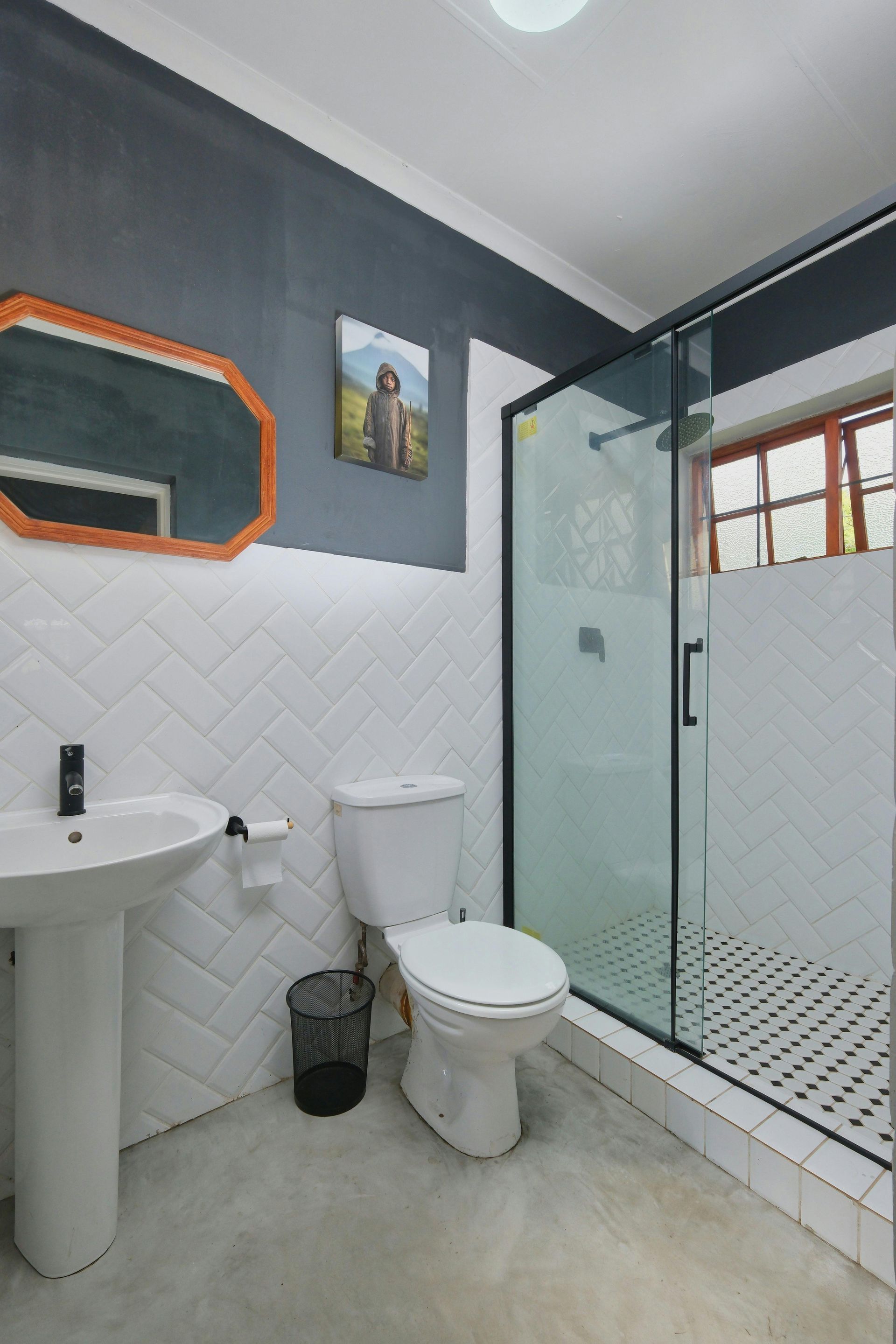 A Bathroom With Two Toilets And A Walk In Shower — Hayes & Swinburn Glass in Westcourt, QLD