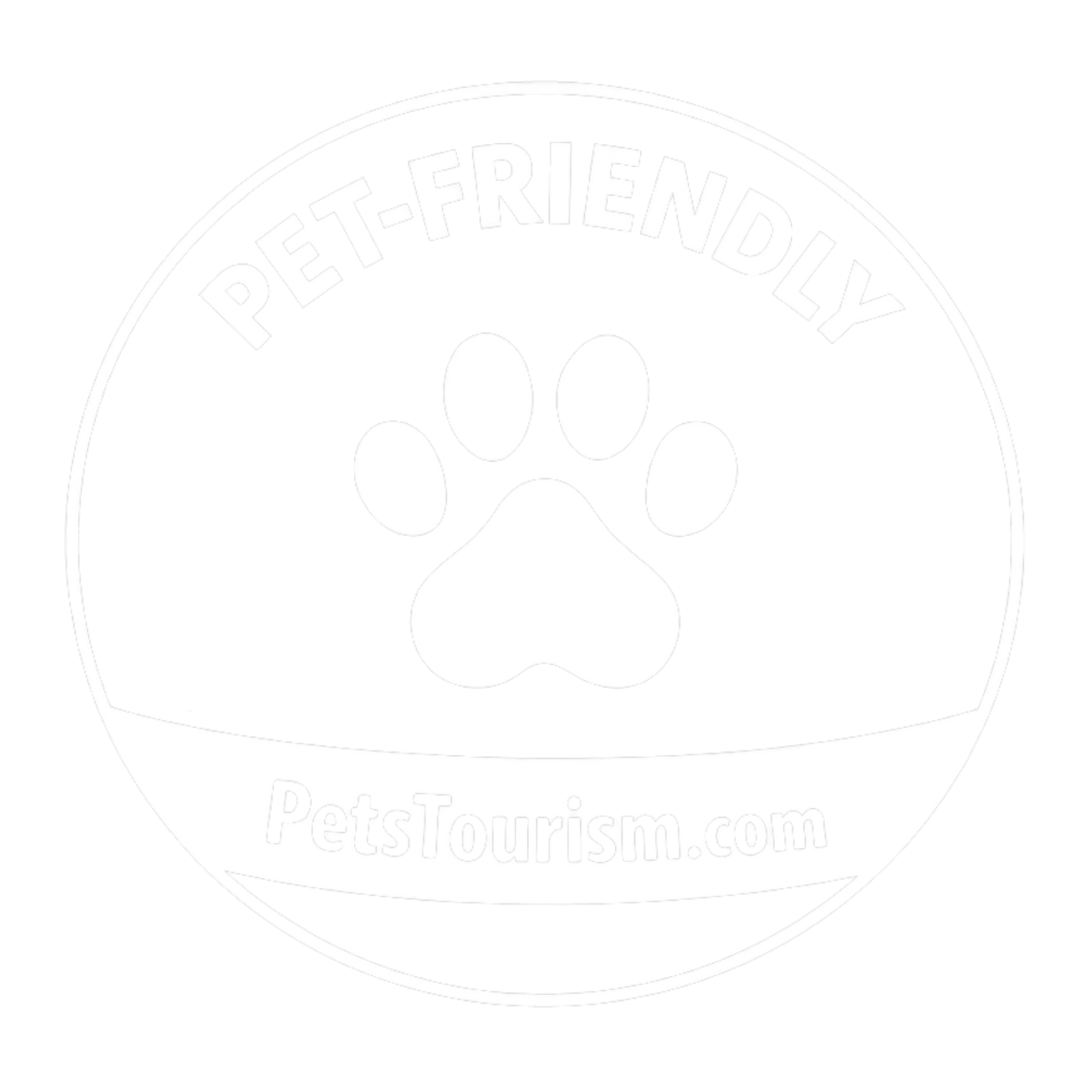 A circular logo with the text 