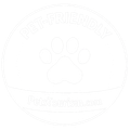 A circular logo with the text 