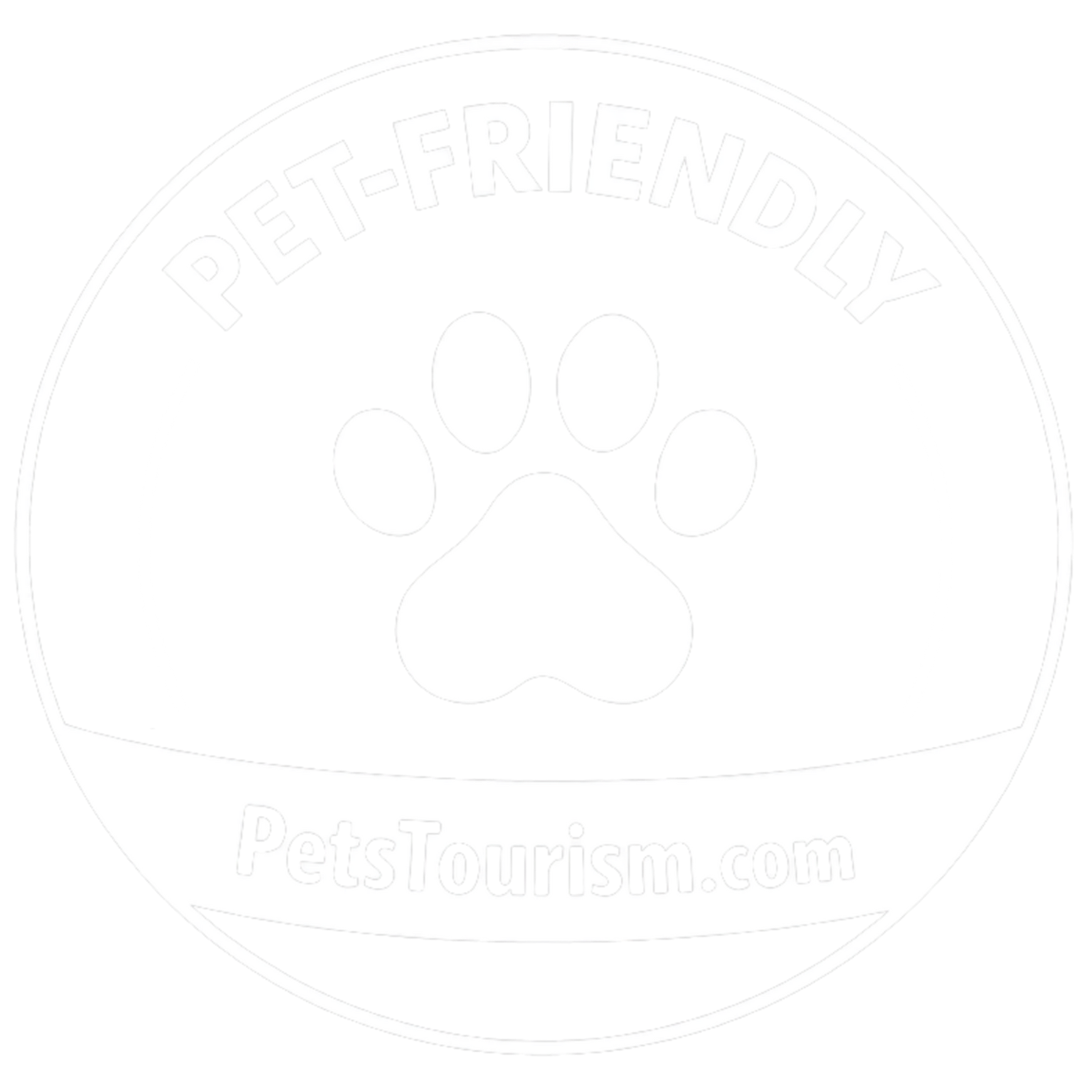 A circular logo with the text 