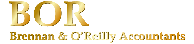 A gold logo for brennan & o'reilly accountants