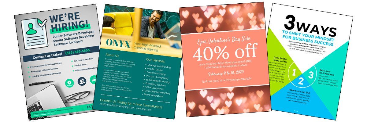 Business flyers design examples