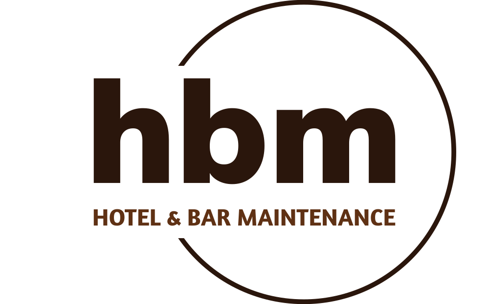 A logo for a hotel and bar maintenance company