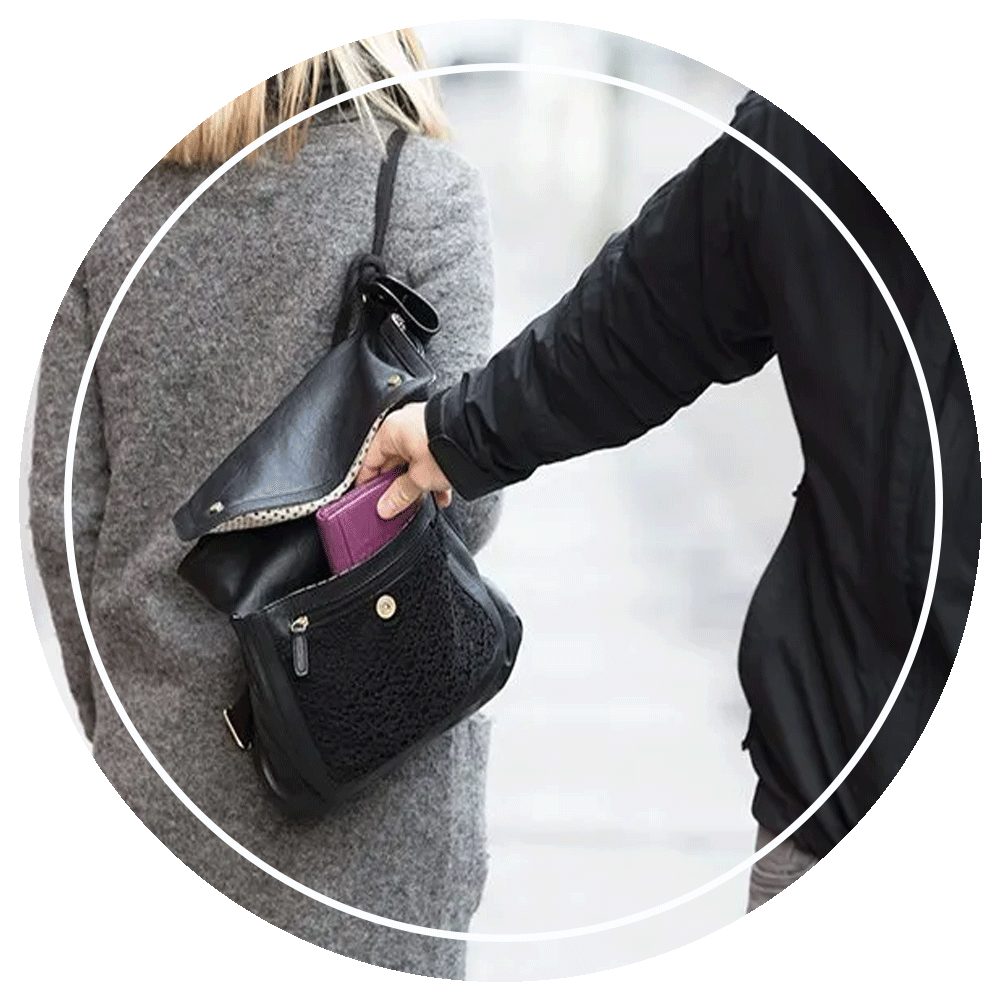 Thief Stealing Purse From Handbag — Eau Claire, WI — Cohen Law Offices, LLC