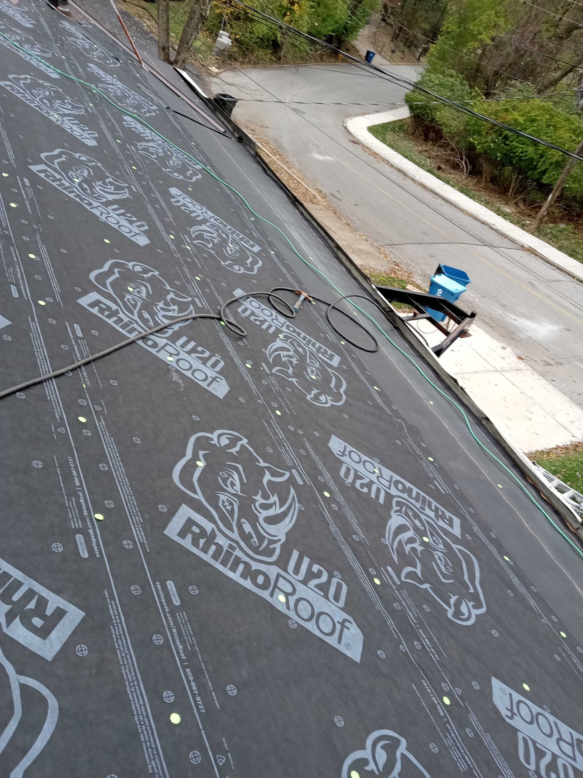 A roof replacement in Cincinnati, OH by Gold Peak Roofing