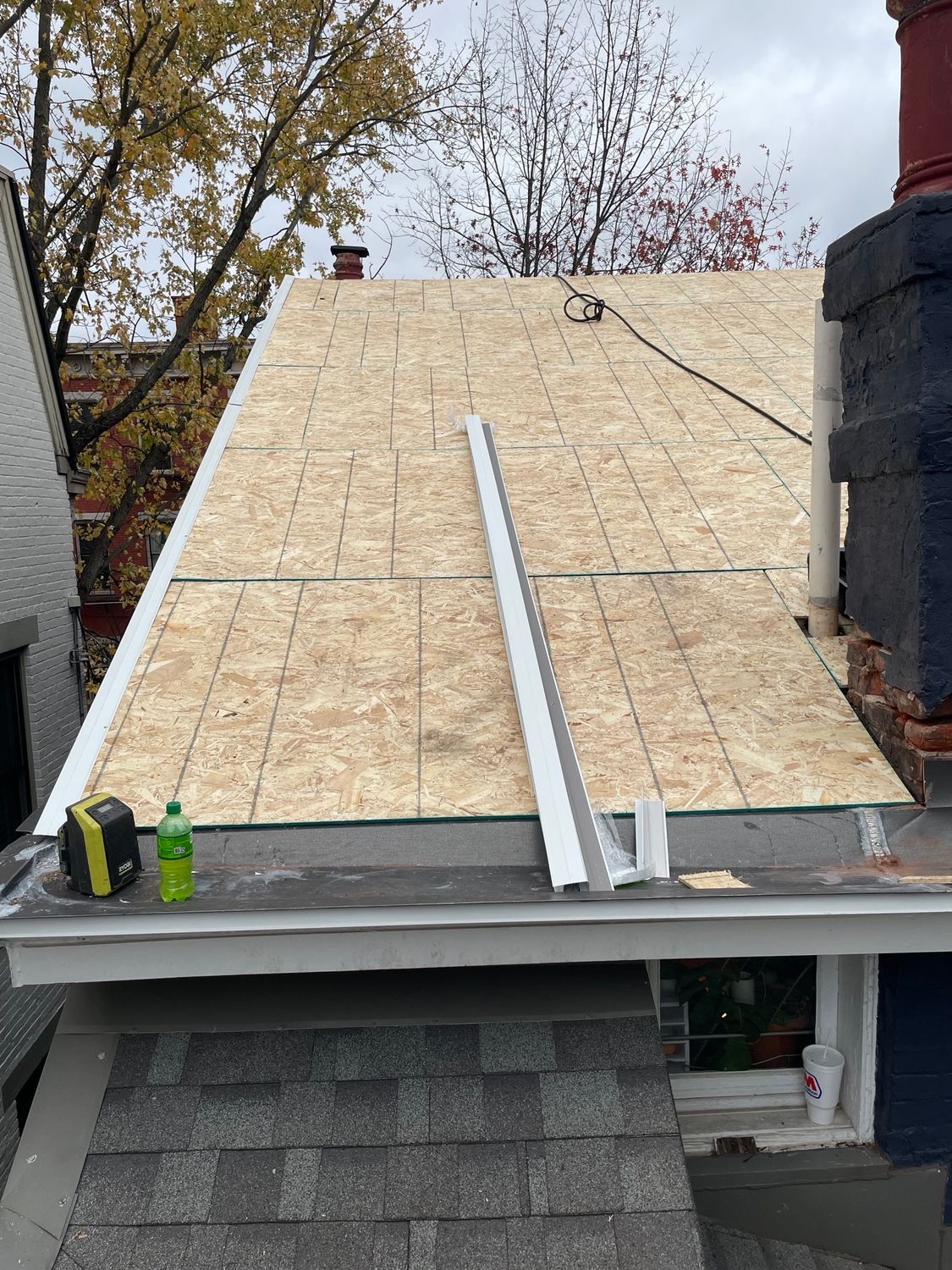 A roof replacement in Cincinnati, OH by Gold Peak Roofing