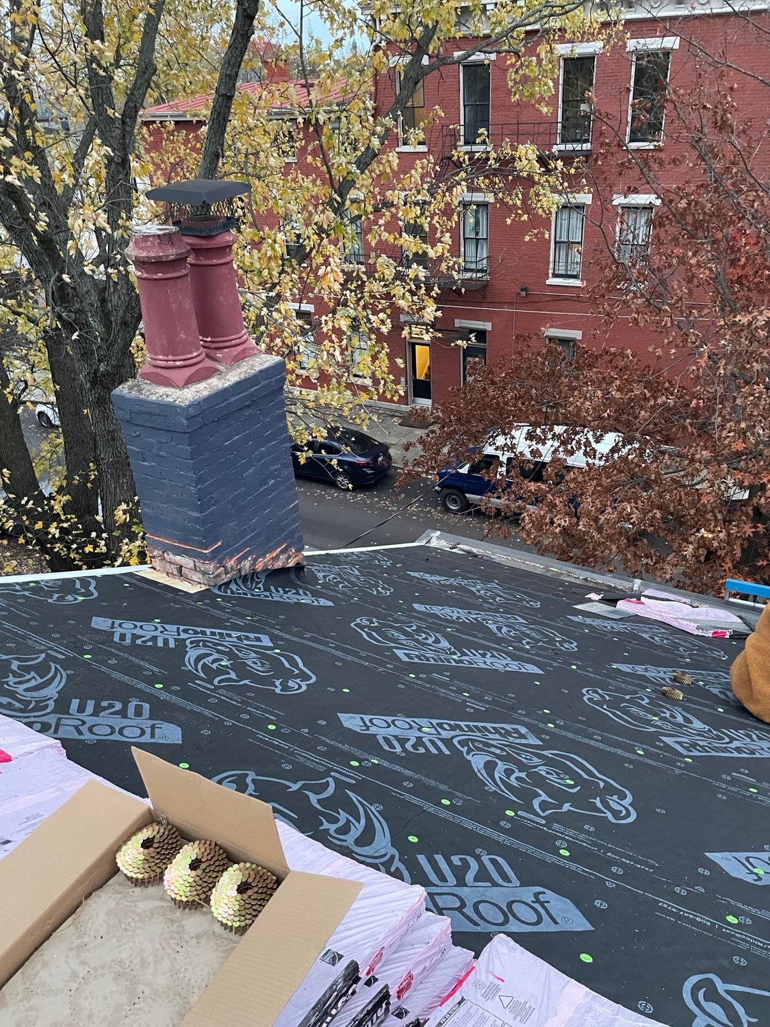 A roof replacement in Cincinnati, OH by Gold Peak Roofing