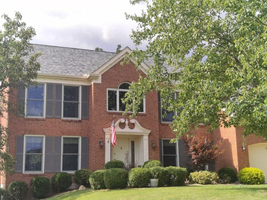 A residential roof installation in Independence, KY by Gold Peak Roofing