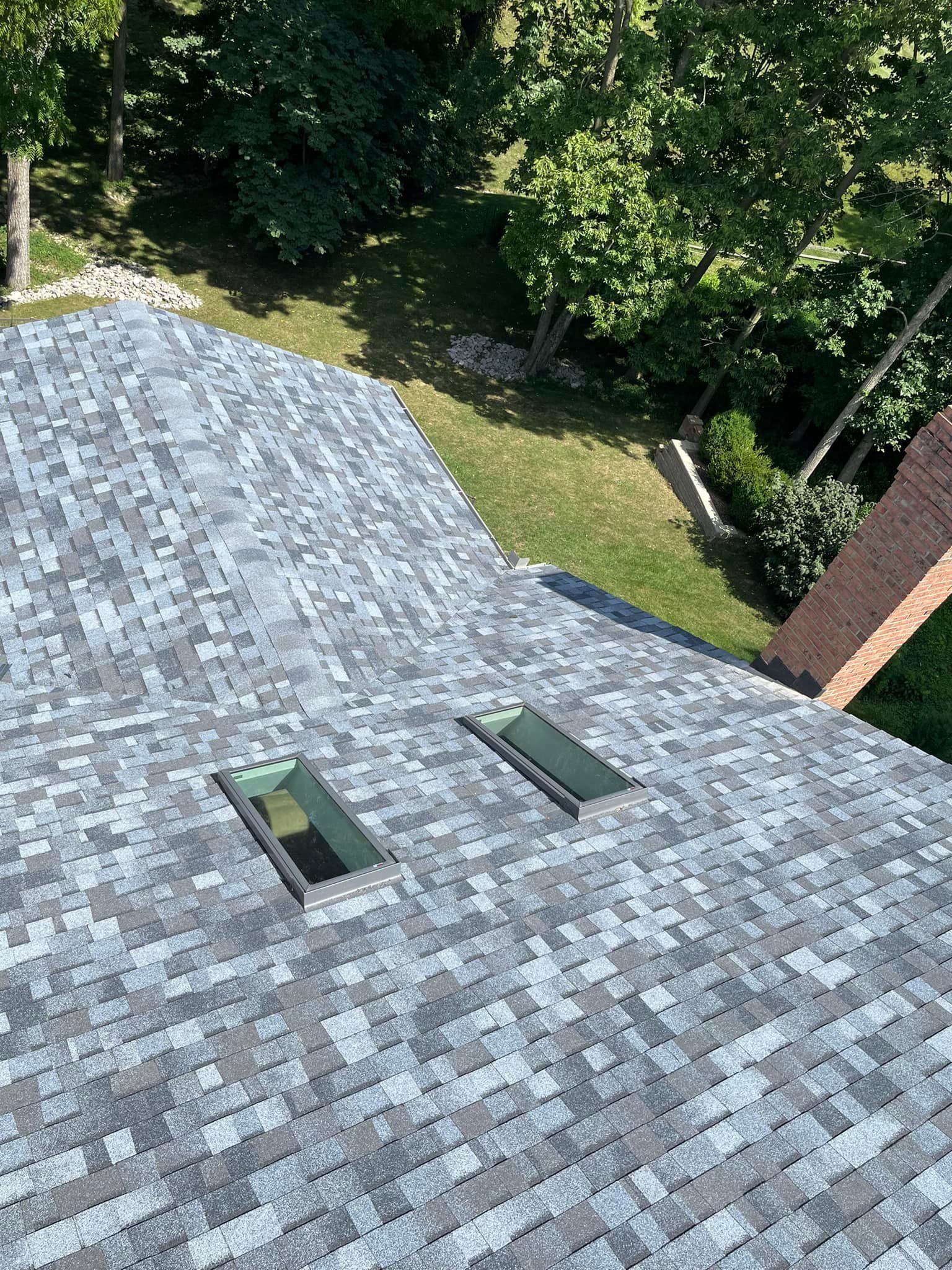 A roof installation in Cincinnati, OH by Gold Peak Roofing