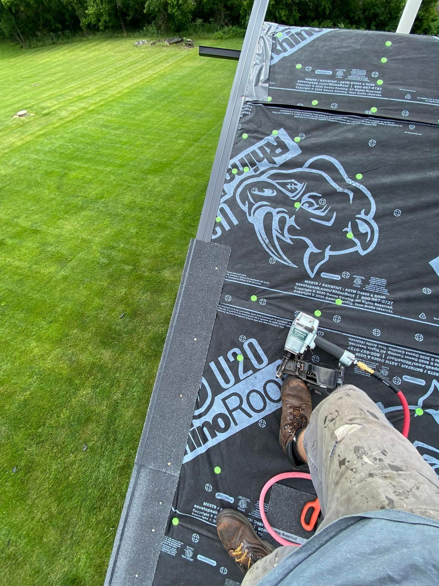 A roof replacement in Cincinnati, OH by Gold Peak Roofing