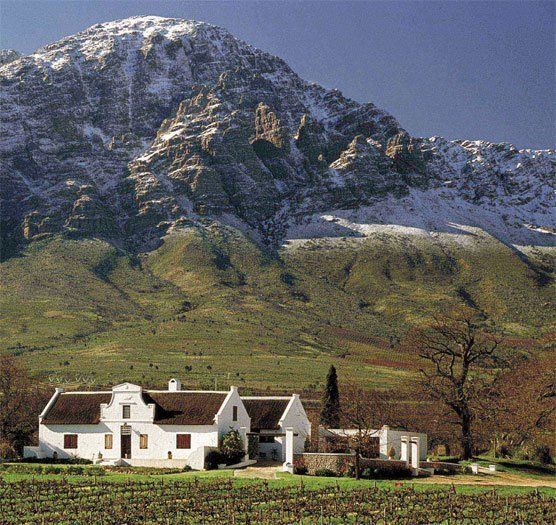Snow-capped mountains surround Ceres, Route 62, South Africa