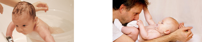 Es sind Mitarbeitende und Babys abgebildet. Bild dient als Stilelement im Kopf der Seite immer passend zum Thema des angewählten Navigationspunktes.