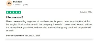 Timeshare Help Center trustpilot 3