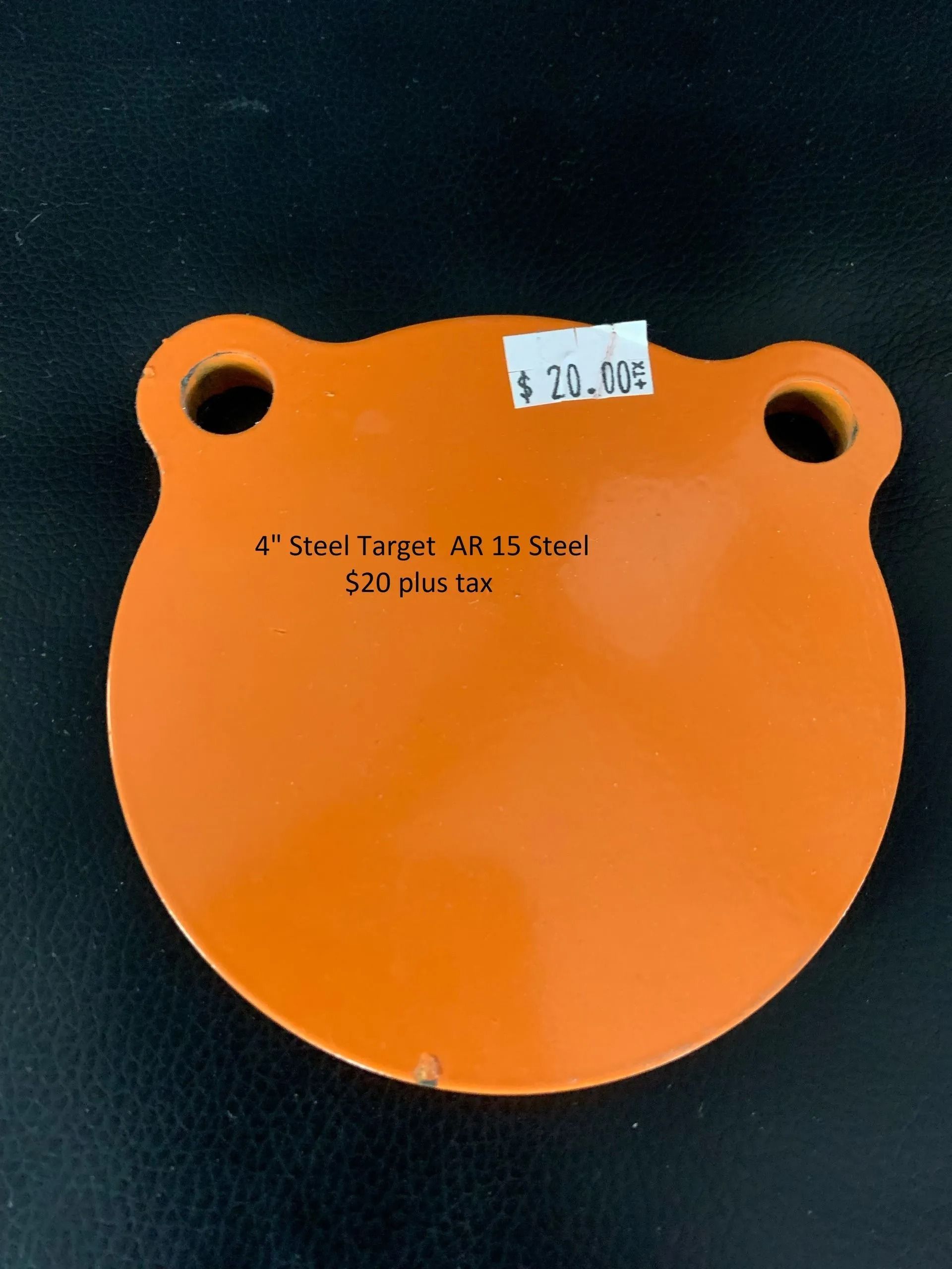 An orange target with a price tag on it