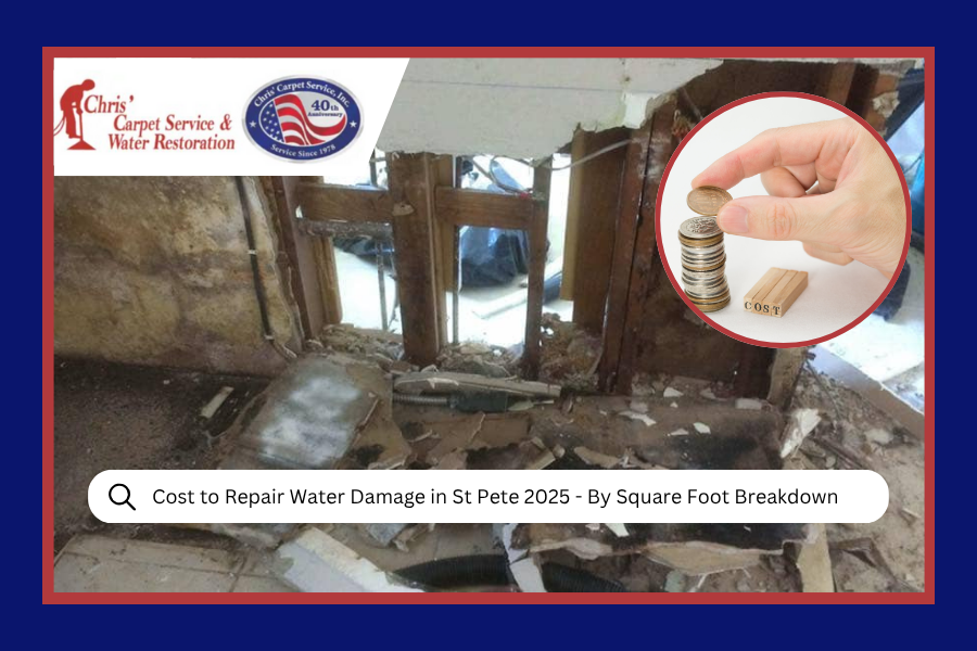 Cost to Repair Water Damage in St Pete 2025