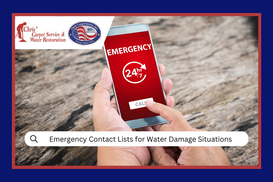 Emergency Contact Lists for Water Damage Situations