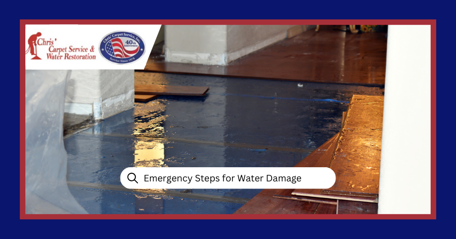 Emergency Steps For Water Damage