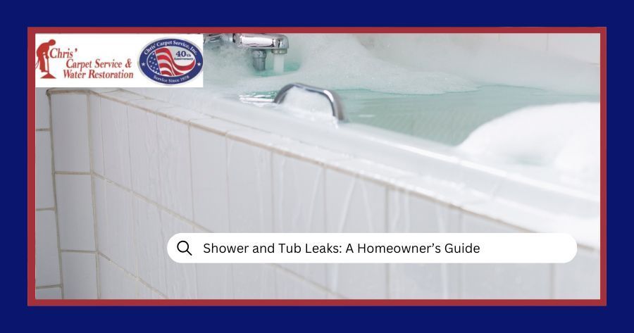 shower and tub water damage