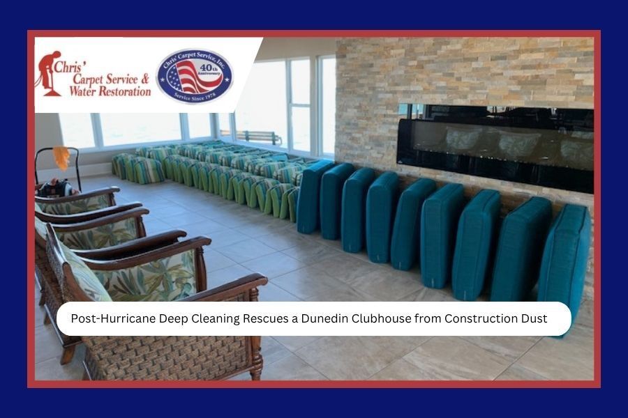Post-Hurricane Deep Cleaning Rescues a Dunedin Clubhouse from Construction Dust