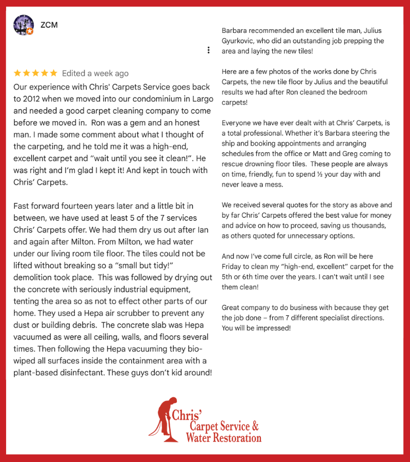 Five star customer review