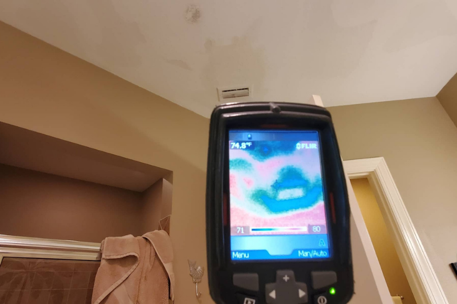 Thermal imaging moisture detection equipment