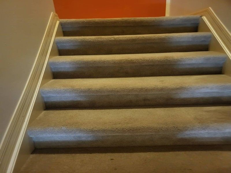 Room carpet before professional cleaning