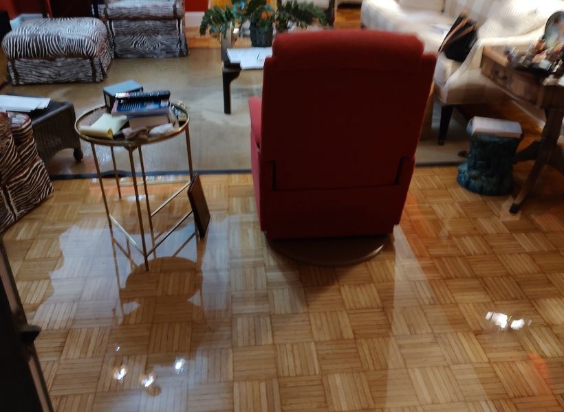 flooded condo