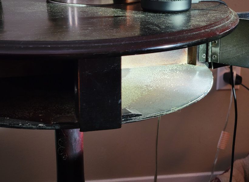 mold on a coffee table 2
