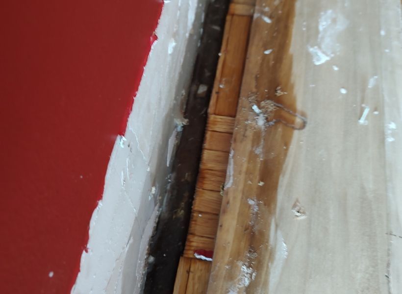 wall and floor damage