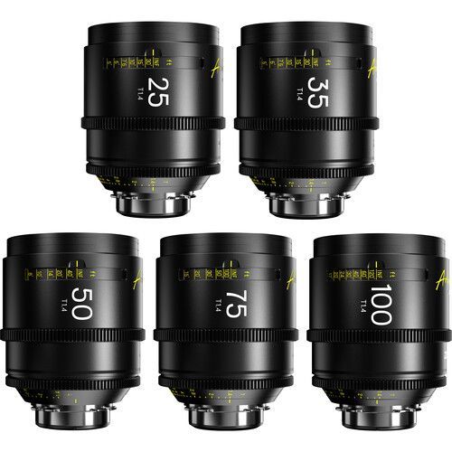 DZOFilm Arles FF/VV Prime Cine 5-Lens Set (ARRI PL) 25, 35, 50, 75, and 100mm