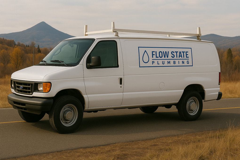 Flow State Plumbing van in Southern Oregon