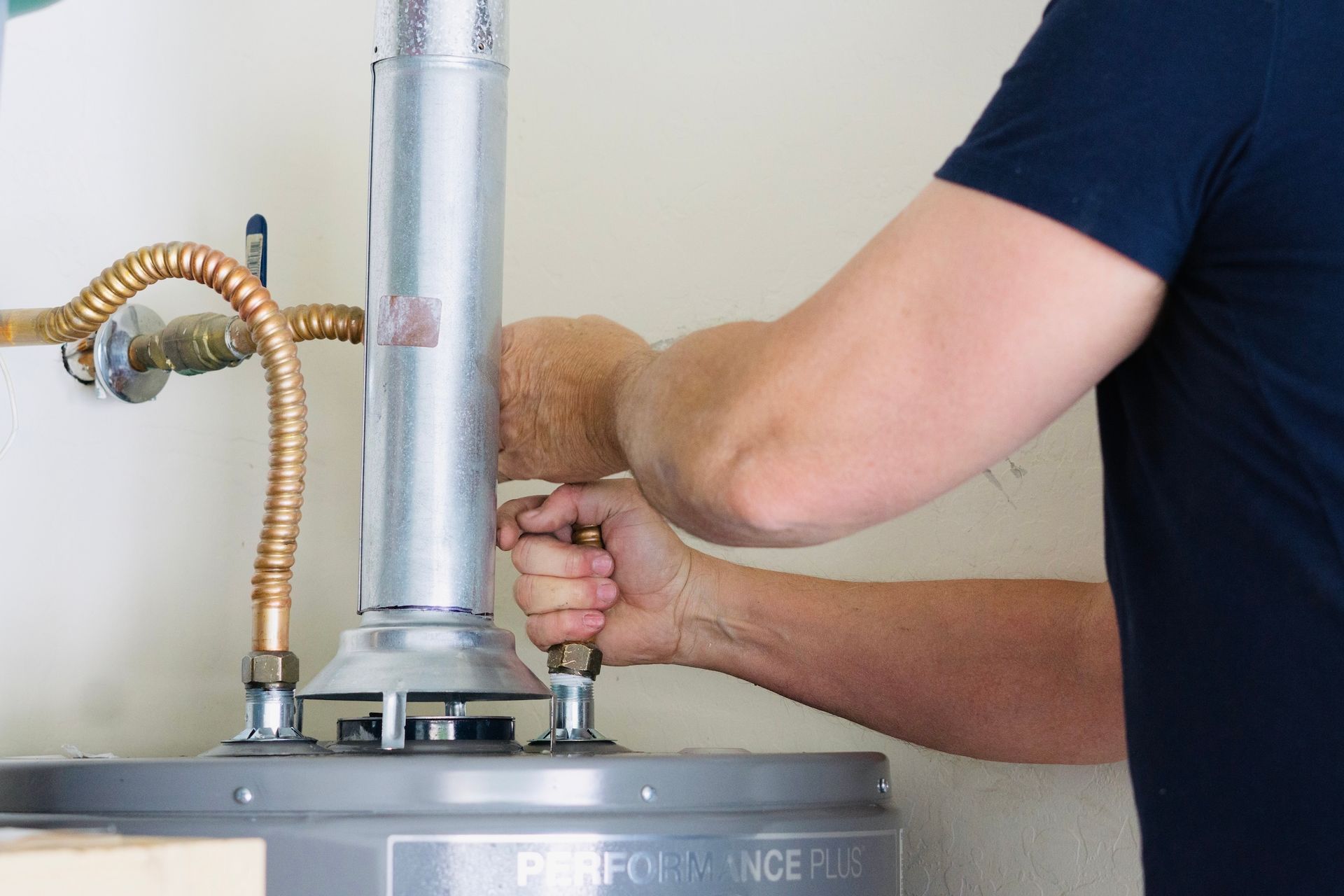 Installing a new water heater in Southern Oregon.