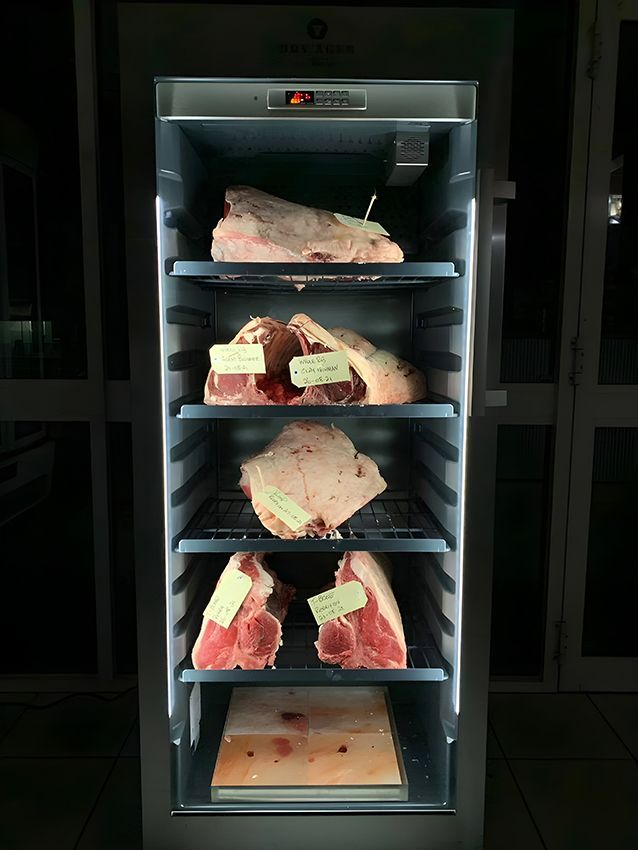 A Refrigerator Filled with Meat — Midway Butchers in South Innisfail, QLD