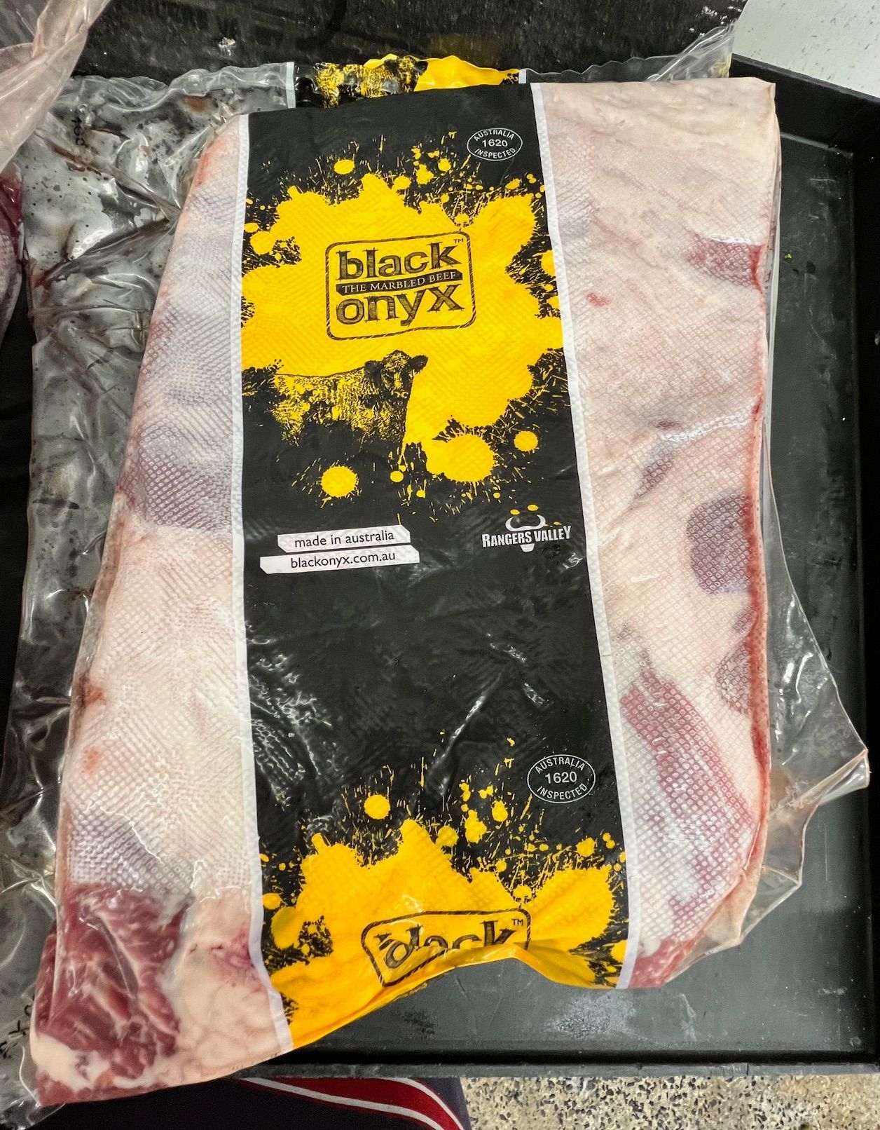 Image of Black Onyx Beef in a clear bag - Midway Butchers Cassowary Coast QLD