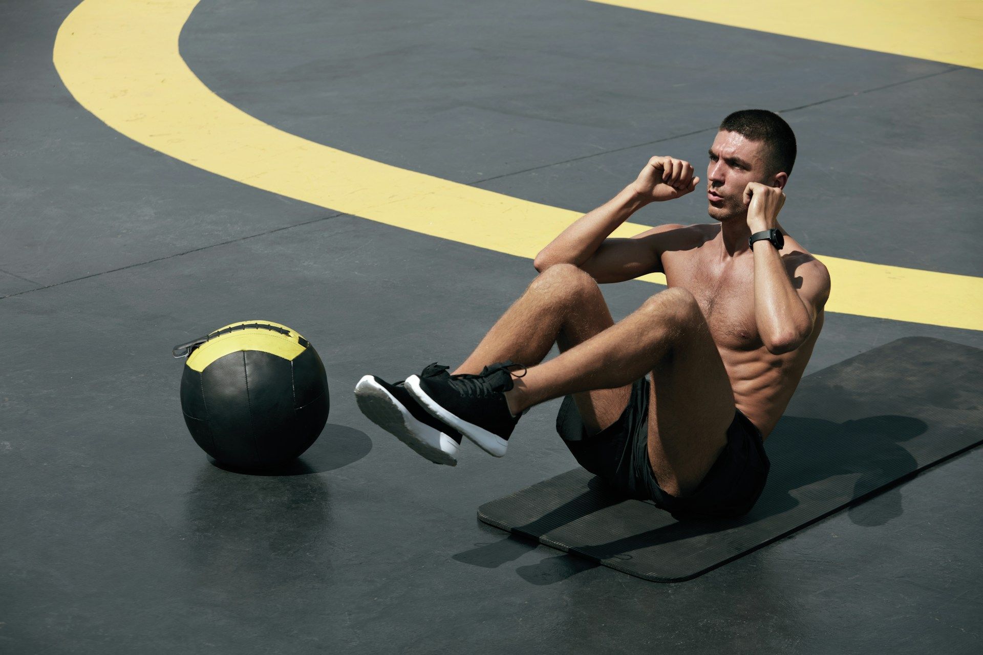 man working out