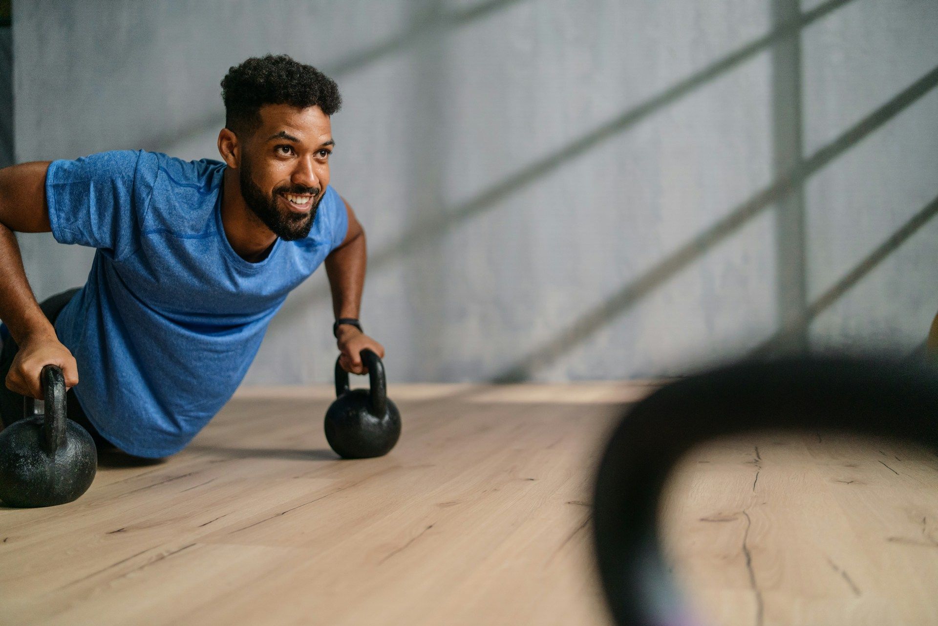 man working out