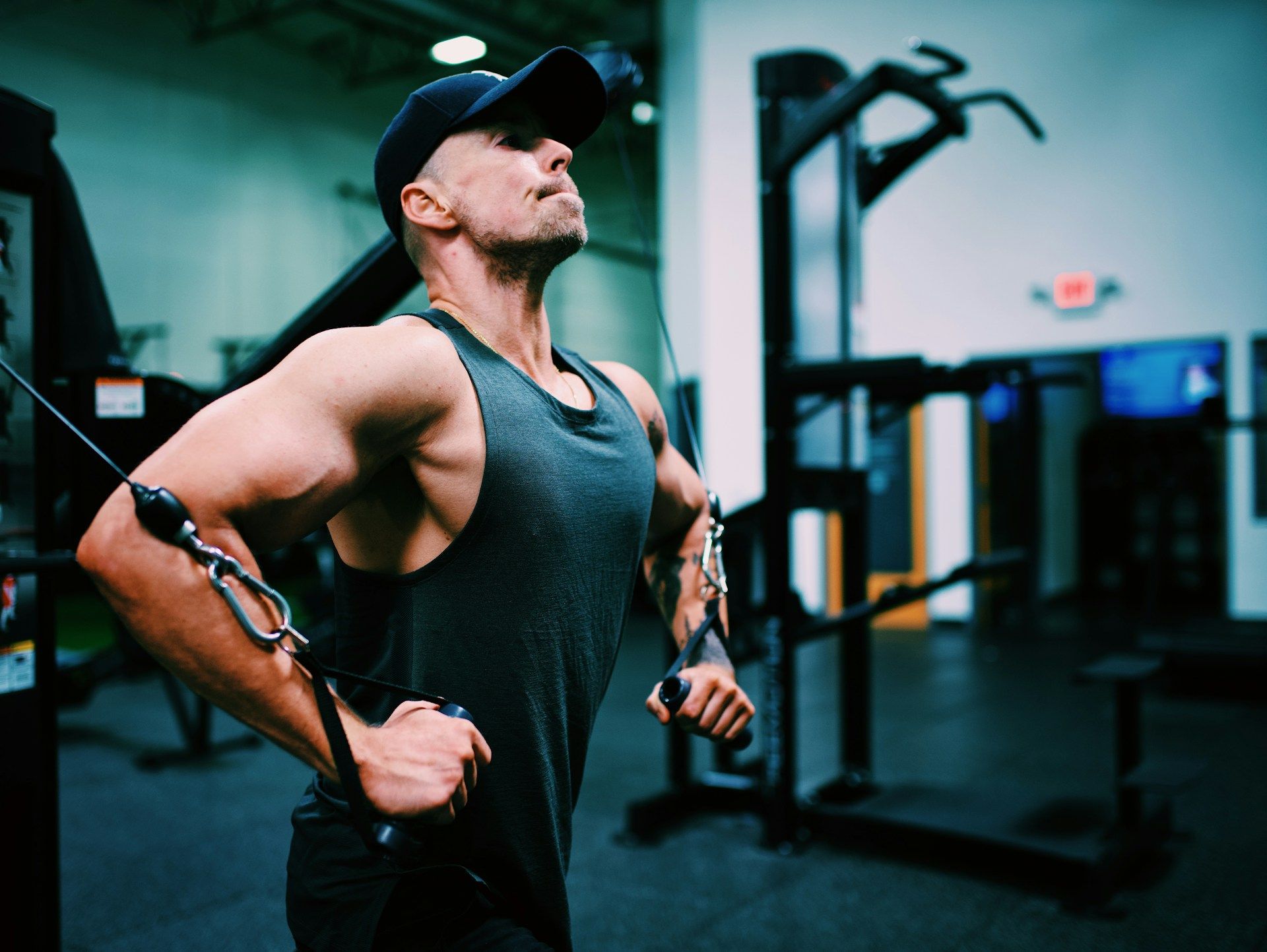 man working out