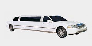 white stretch limo