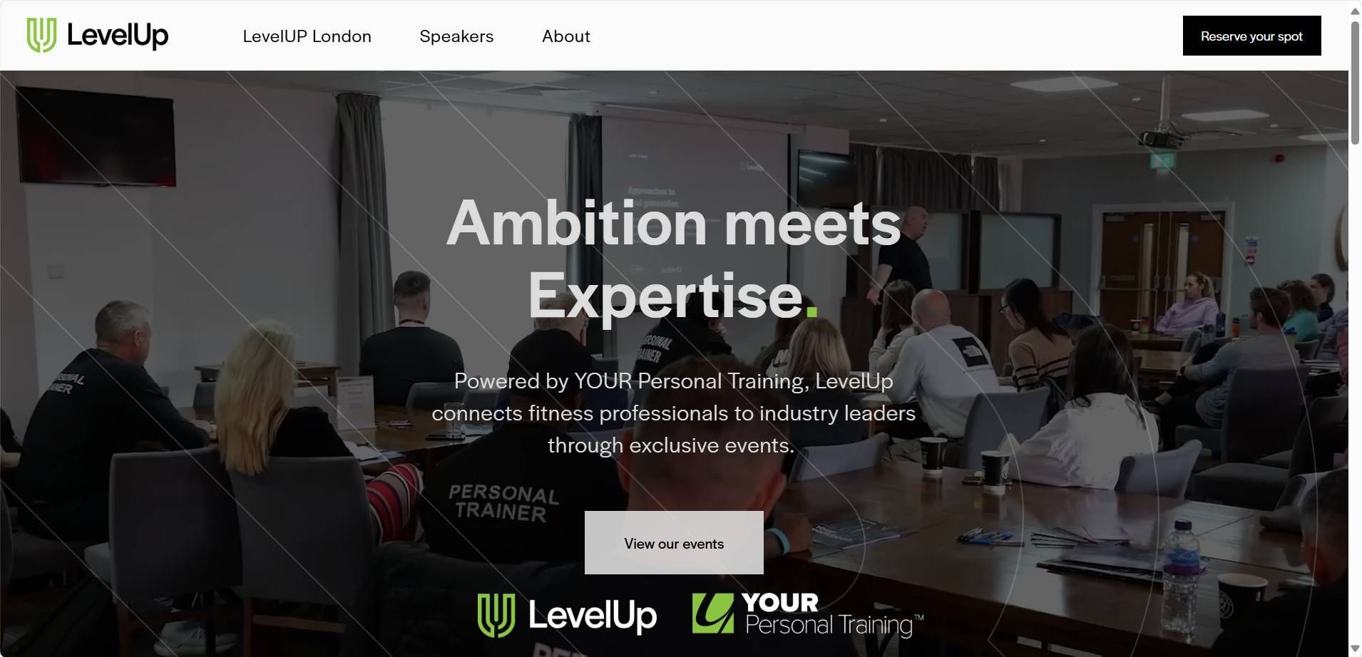 A website for personal trainers to book events built by the leading web design company in Hebden Bridge.