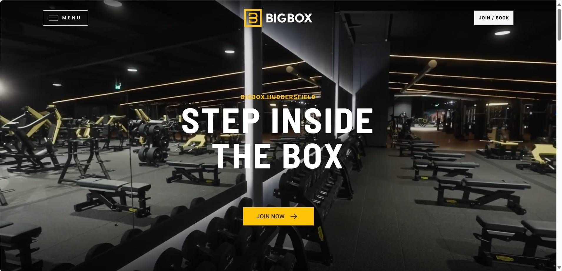 Screenshot of website for a gym by Orbit Haus the leading website design company in Manchester