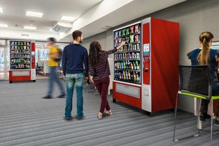 Snack vending machines at Quench Me UK