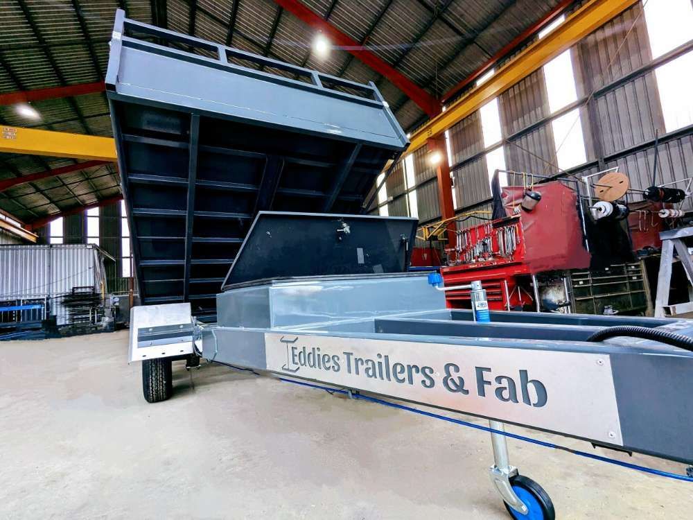 A Trailer Is Being Built In A Warehouse By Toddies Trailers & Fab — Eddies Trailers & Fab in Muswellbrook, NSW