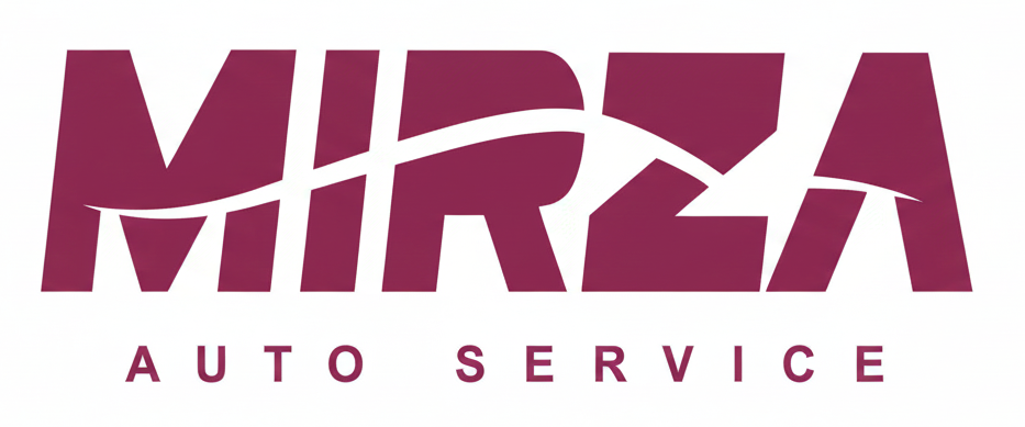 Logo for Demo Auto Repair: text with a gear icon, red and navy colors.