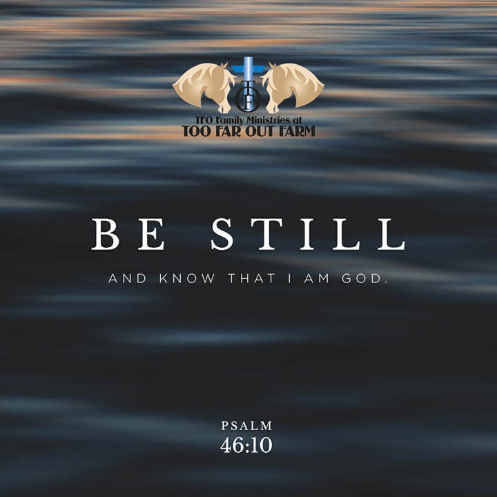 A poster that says be still and know that i am god