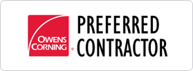 The logo for owens corning is a preferred contractor
