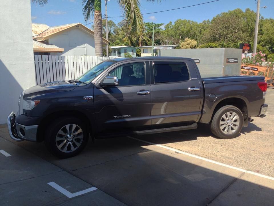 A Toyota Tundra is Parked in a Parking Lot — Mr Shiny Mechanical in Andergrove, QLD