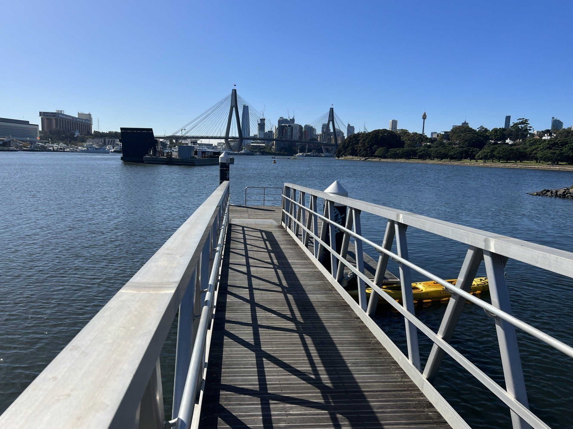 Scenic HBR PNY kayak launch site at Chapman Rd, Annandale