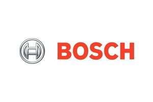 The bosch logo is red and silver on a white background.